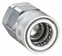 SNAP-TITE Hydraulic Quick Connect Hose Coupling: 1/4 in Coupling Size, Steel, 1/4"-18 Thread Size (MPN VIHC4-4F). Key specifications — Thread Size: 1/4"-18; Brand: SNAP-TITE; Body Material: Steel.
