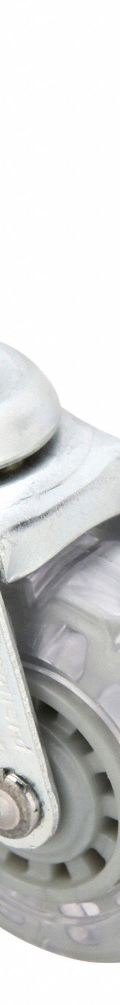 SHEPHERD CASTER Stem Caster: Swivel, 2 in Wheel Dia., 13/16 in Wheel Wd, 2 5/8 in Mounting Ht, Steel (MPN PRE20302ZN-VPR01(CG)B). Key specifications — Wheel/Tread Color: Clear; Brand: SHEPHERD CASTER; Wheel Bearing Type: Plain; Roll Up: Swivel with Brake.