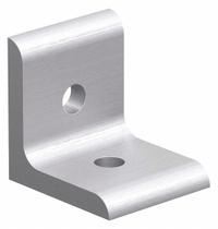 Inside Corner Bracket: Inside-Corner Bracket, 40 Series, 40 mm x 36 mm x 40 mm, 2 Holes, Silver (MPN 40-4302). Key specifications — Material: Aluminum; Brand: 80/20; Finish: Anodized.
