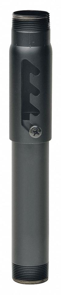 PEERLESS TV Extension Column: Ceiling, Max. 500 lb, Fixed, 0° Swivel, Powder Coated, Black (MPN AEC012018). Key specifications — Manufacturer Part Number: AEC012018; Finish: Powder Coated; Material: Steel; Mounting Location: Ceiling; Brand: PEERLESS; Color: Black.