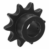 TSUBAKI Single Strand Sprocket: 50, For 5/8 in Chain Pitch, 3/4 in Bore Dia, 10 Teeth, Steel (MPN 50B10F-3/4). Key specifications — Brand: TSUBAKI.
