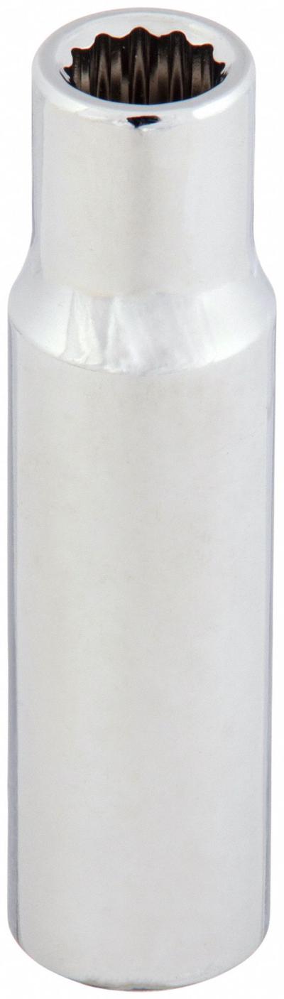 WESTWARD Socket: Metric, 1/2 in Drive Size, 29 mm Socket Size, 12-Point, Deep, Chrome - 1/2" Drive Hand Sockets