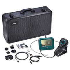 EXTECH Videoscope Kit: 640 x 480, 1 m Shaft Lg, 6 mm Shaft Dia, 6 mm Camera Dia, 32 GB MicroSD (MPN HDV740). Key specifications — Brand: EXTECH; Camera Pixel Resolution: 640 x 480; Includes: 32 GB MicroSD; Includes Probe: Camera Probe Included; Display Portability: Detachable; Camera Probe: Included.