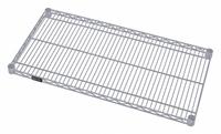 QUANTUM Wire Shelf: 30 in x 14 in, 1 Shelves, Quick-Adjust, 600 lb Load Capacity, Dry/Wet, Gray (MPN 1430GY). Key specifications — Recommended Environment: Wet; Material: Steel; Brand: QUANTUM; Color: Gray; Finish: Epoxy Coated.