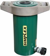 SIMPLEX Hydraulic Ram: Single Acting, 75 ton Nominal Capacity, 6 in Nominal Stroke Lg, Steel (MPN R756). Key specifications — attr98927: SIMPLEX.