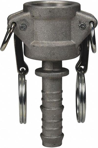 DIXON VALVE & COUPLING Cam and Groove Coupling: 3/4 in Coupling Size, 3/4 in Hose Fitting Size - Type C Aluminum Cam & Groove Fittings