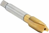 CLEVELAND Spiral Point Tap: 3/8"-24 UNF, H3 / 2B, 3 Flute, Plug Chamfer, TiN Coated High Speed Steel (MPN C55326)