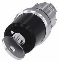SIEMENS Keyed Selector Switch: 2 Position, 22 mm Panel Mounting Size, Series 3SU (MPN 3SU1050-5BC01-0AA0). Key specifications — Manufacturer Part Number: 3SU1050-5BC01-0AA0; Brand: SIEMENS; Switch Action: Momentary/Momentary; Key Removal Position: Left.
