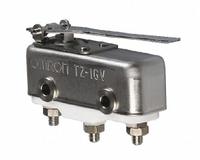 OMRON Snap Action Switch: Hinge Lever Actuator, 1NO/1NC, Screw (MPN TZ-1GV). Key specifications — AC Contact Rating: 1 A @ 240 V; Electrical Connection: Screw; Series: TZ; Brand: OMRON.