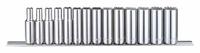 WESTWARD Socket Set: 3/8 in Drive, 14 Piece, 12-Point, Metric, 6 mm to 19 mm (MPN 53PN51). Key specifications — attr1224269: 3/8 in; attr1204685: Tether Ready; attr1204650: 6 mm to 19 mm; attr1204673: Socket Bits Not Included; attr1204688: WESTWARD; attr1206170: Deep Sockets.