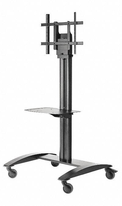 PEERLESS Cart with TV Mount: For 32 in to 75 in Screen Size, 150 lb Wt Capacity - Mobile TV & Monitor Carts
