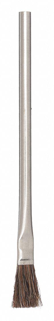 GRAINGER Flux Brush: 3/8" x 7/8", Horse Hair, 24 PK (MPN 1VAH7). Key specifications — Brand: GRAINGER; Handle Material: Tin.