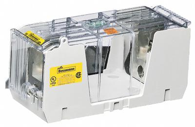 BUSSMANN Fuse Block: Open Block Design, 1 Pole, 250 V AC, Box Lug - Fuse Blocks for UL Class H & K Fuses