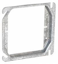 RACO Plaster Ring: Raised, 5/8 in Raised Ht, Steel, 4 in Overall Lg, 4 in Overall Wd (MPN 769). Key specifications — Brand: RACO; Material: Steel; Cover Design: Raised.