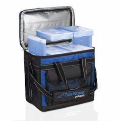 Cryogenic Storage Box: 16 1/8 in Overall Lg, 13 3/4 in Overall Wd, 9 3/8 in Overall Ht, Nylon (MPN 0372638). Key specifications — Material: Nylon; Includes: (2) 1 L 4°C Blocks; Product Type: Transport Bag; Brand: COLE-PARMER.