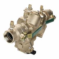 WATTS Reduced Pressure Zone Assembly: LF909, with Flood Detection Sensor, Copper Silicon Alloy, MNPT (MPN F391012). Key specifications — Shut-Off Valve Type: Ball Valve; Connection Type: MNPT.