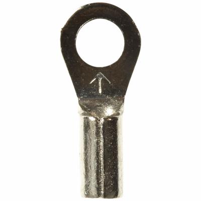3M Ring Terminal: Bare, #6 Stud Size, 22 AWG to 18 AWG Wire Sizes, 1,000 V - Non-Insulated Ring Terminals