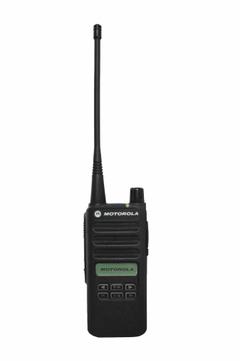 MOTOROLA Handheld Two Way Radio: CP100d Series, VHF, Digital, DMR, 5 W, 160 Channels, Alphanumeric (MPN AAH87JDH9JA2AN). Key specifications — Color: Black; FCC License Required: Yes.