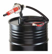 PIUSI Hand Pump: Rotary, Pump with Hose & Spout, Bung, 10.67 oz per stroke, Vane (MPN F0033253A). Key specifications — Brand: PIUSI; Housing Material: Polypropylene/Stainless Steel; Maximum Flow Rate: 10.67 oz per stroke; Spout/Nozzle: Stainless Steel Spout.