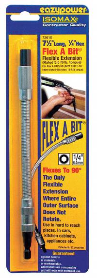 APPROVED VENDOR Flexible Extension: Flex Extension, Power, 1/4 in Compatible Bit Size, Magnetic (MPN 73610). Key specifications — attr1132695: Hex; attr1132691: Not Impact Rated; attr1132694: Magnetic; attr1132704: APPROVED VENDOR.