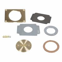 WIREMOLD Floor Box Cover: Rectangular, Gold, Brass, Brushed, 3 1/4 in L x 3 1/4 in W x 1/2 in H (MPN 829CK-1). Key specifications — Brand: WIREMOLD; Color: Gold; Cover Shape: Rectangular; Finish: Brushed; Material: Brass.