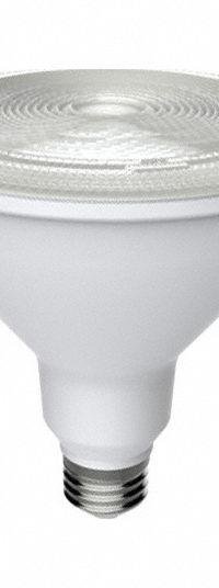 GE LAMPS Compact LED Bulb: LED, PAR38, Medium Screw (E26), 15 W Watt, 3000K, 1,300 lm Light Output (MPN LED15DP38VOW830/35-4PK). Key specifications — Bulb Finish: Clear; Color Temperature: 3000K; Shatter-Resistant: No; Brand: GE LAMPS; Voltage: 120V AC; Bulb Shape: PAR38.