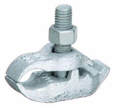 Parallel Conduit Clamp: Steel, 3/8 in to 27/32 in, 1/2 in Trade Size (MPN PCC050). Key specifications — Compatible Conduit Type: EMT; IMC; RMC; Nominal Conduit/Pipe/Threaded Rod: 1/2 in; Beam Flange Thickness: 3/8 in to 27/32 in; Material: Steel; Finish: Galvanized; Color: Gray.