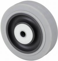 APPROVED VENDOR Caster Wheel: 4 in Wheel Dia., 1 1/2 in Wheel Wd, Rubber, 275 lb Load Rating, Gray (MPN 26Y358). Key specifications — Wheel Core Material: Polypropylene; Wheel/Tread Color: Gray; Brand: APPROVED VENDOR.