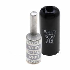 POLARIS Compression Pin Terminal: 1/0 AWG Pin Size, Offset Pin Orientation, For Wire Size 3/0 AWG (MPN PTO-3/0). Key specifications — Brand: POLARIS; For Conductor Material: Aluminum.