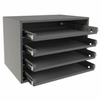 Sliding Drawer Cabinet Frame: 15 5/8 in x 11 7/8 in x 11 3/8 in, For 4 Drawers, Gray, Bearing (MPN 307B-95). Key specifications — Cabinet Color: Gray; Stackable: Yes; Compatible Manufacturer Model Number: 307B-95; Brand: DURHAM MFG.