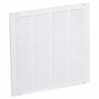 Return Air Grille: Louvered Grille, White, Powder Coated, Steel, 17 3/4 in H, 17 3/4 in W, 1/4 in D (MPN 4MJN9). Key specifications — Mounting Location: Ceiling; Brand: APPROVED VENDOR; Fire Rating: Not Fire Rated.