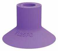 PIAB Vacuum Pad: Plain Pad without Adapter, 25 mm Pad Dia, Thermoplastic Elastomer, Purple, 60A (MPN VL25FC). Key specifications — attr1019194: VL25FC; attr1019196: PIAB; attr1019197: 60A.