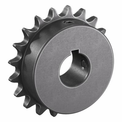 TSUBAKI Single Strand Sprocket: 41, For 1/2 in Chain Pitch, 1 in Bore Dia, 20 Teeth - Size 41 Fixed-Bore Roller Chain Sprockets