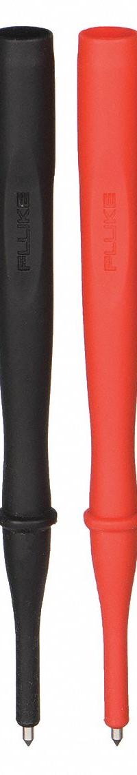FLUKE Test Probe: CAT III 1000V/CAT IV 600V, Std Probe, 9 in Lg, Black/Red, 1,000 V Max Volt (MPN TP38). Key specifications — Color: Black/Red; Brand: FLUKE.