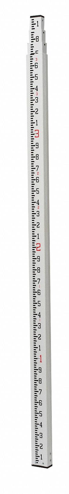 CST/BERGER Leveling Rod: Telescoping, 3 1/4 ft – 13 ft, 1/100 in/1 ft, Fiberglass, 4 Segments (MPN 06-913). Key specifications — attr938954: CST/BERGER; attr938955: 31NE35; attr938956: Rotary Laser Levels; attr938958: 1/100 in; attr938962: Fiberglass.