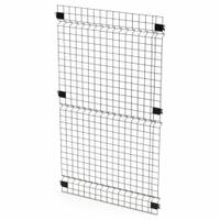 HUSKY RACK & WIRE Welded Wire Panel: 5 ft H x 3 ft W x 1 1/2 in D, Black, Powder-Coated (MPN V0305). Key specifications — attr1283297: Powder-Coated; attr1283316: Steel; attr1283313: Yes; attr1283333: HUSKY RACK & WIRE.