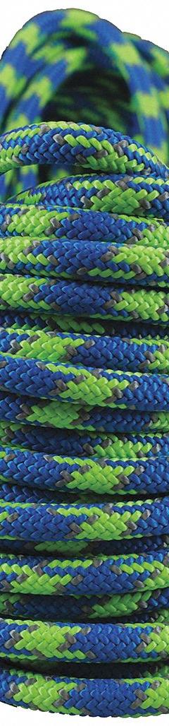INFERNO Rigging and Climbing Rope: Double Braid, 15/32 in Dia, 600 lb Working Load Limit, Polyester (MPN AG24SP118-120BGG). Key specifications — Brand: INFERNO; Rope Type: Dynamic; Third Color: Gray.