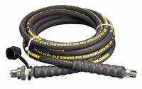 Hydraulic Hose Assembly: 3/8 in ID, CH604 x NPTF, 20 ft Lg, Black, 3/8 in x 3/8 in Fitting Size (MPN HC9320). Key specifications — Hose Color: Black; Hose Tube Material: Rubber; Fitting Type: CH604 x NPTF; Manufacturer Part Number: HC9320; Brand: ENERPAC.