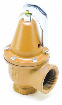 WATTS Pressure Relief Valve: FNPTF x FNPTF, 1 1/2 in x 2 in, Iron, 75 psi Max. Op Pressure (MPN 0383792). Key specifications — Brand: WATTS.