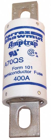 Semiconductor Fuse: A70QS Series, Fast-Acting, 400 A, 700 V AC, 700 V DC DC Volt Rating (MPN A70QS400-4). Key specifications — Series: A70QS; Brand: MERSEN; Voltage Type: AC/DC.