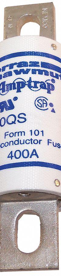 Semiconductor Fuse: A70QS Series, Fast-Acting, 400 A, 700 V AC, 700 V DC DC Volt Rating (MPN A70QS400-4). Key specifications — Series: A70QS; Brand: MERSEN; Voltage Type: AC/DC.