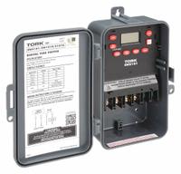 TORK Electronic Timer: 7 day, Astronomic, 120-277V AC, SPST, Digital (MPN EWZ101). Key specifications — Body Material: Plastic; Indoor/Outdoor Usage: Indoor; Astronomic Functionality: Astronomic; Mounting Style: Surface; Brand: TORK.