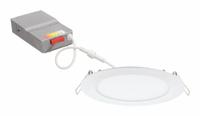 JUNO LIGHTING LED Downlight Retrofit Kit: 6 in Dia, 970 lm, 2700K/3000K/3500K/4000K/5000K, 13 W (MPN WF6 SWW5 90CRI MW M6). Key specifications — Trim Color: White; LED Replacement For: 100W INC/23W-26W CFL; Dimmable: Yes; Color Temperature: 3500K; Brand: JUNO LIGHTING; Voltage: 120V AC.