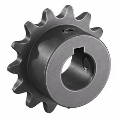 TSUBAKI Single Strand Sprocket: 35, For 3/8 in Chain Pitch, 5/8 in Bore Dia, 14 Teeth, Steel (MPN 35B14F-5/8). Key specifications — Brand: TSUBAKI.