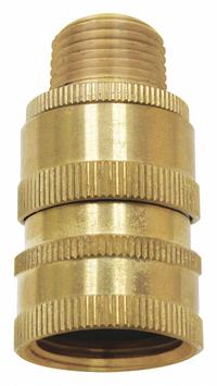 SANI-LAV Quick Connect Hose Adapter: Brass, Brass, 2 in Overall Lg, 3/4 in Inlet Connection Size (MPN N23). Key specifications — Inlet Connection Type: NPT; Brand: SANI-LAV; Color/Finish: Brass; Includes: Quick Disconnect; Material: Brass; Product Type: Hose Adapter.