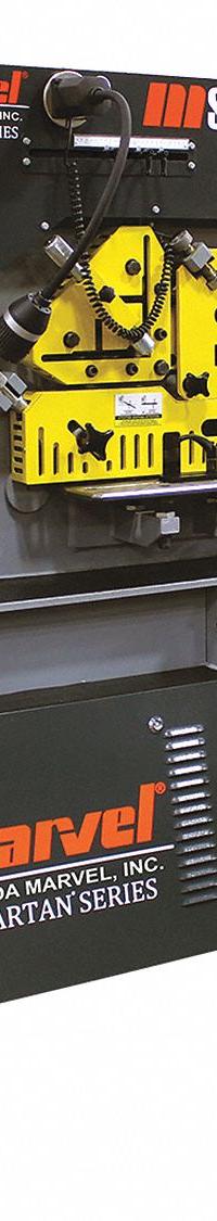 MARVEL Ironworker: 230V AC /Three-Phase, 5 Stations, 60 Tonf Hydraulic Force, 21 A Current, MSIW60D. Key specifications — attr69797: Punch; attr66073: MSIW60D; attr66076: MARVEL.