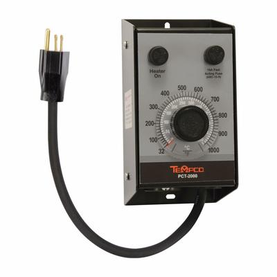 TEMPCO Temperature Controller: PCT-2000, J, On/Off Action, 240V AC, 32°F to 1,000°F - Temperature Controllers