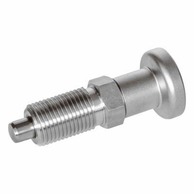 JW WINCO Indexing Plunger: Nonlocking, 316 SS, M12x1.5 Thread - Nonlocking Pull-Knob Indexing Plungers