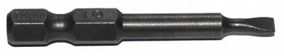 ZEPHYR Power Bit: Power Bit, Slotted Head, Imperial, 3F-4R Bit Industry Size, Std - Power Bits