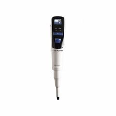 COLE-PARMER Single-Channel Pipettor: 1 Channels, 5,000 ul Capacity - Max, 5 ul Volume Increments (MPN 2450129). Key specifications — Color: Green; Brand: COLE-PARMER; Pipetter Type: Electronic Adjustable Volume; Autoclavable: Autoclavable; Product Type: Single-Channel Pipettor.
